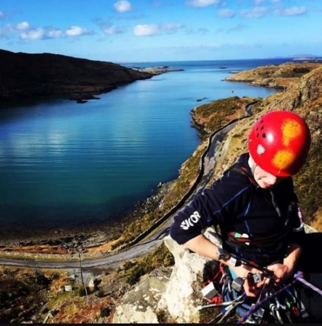 Rock climbing & abseiling in Connemara. Galway. Guided.  3