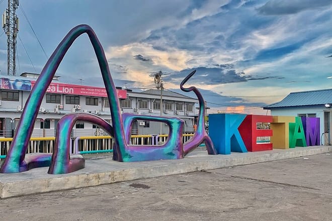 Pulau Ketam Fishing Village with Blue Mosque and Thean Hou (SIC) 6