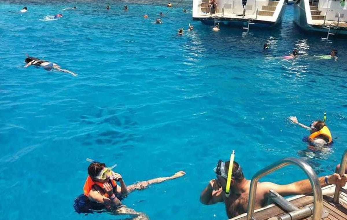 Ras Mohamed Park and the White Island snorkeling tour by boat