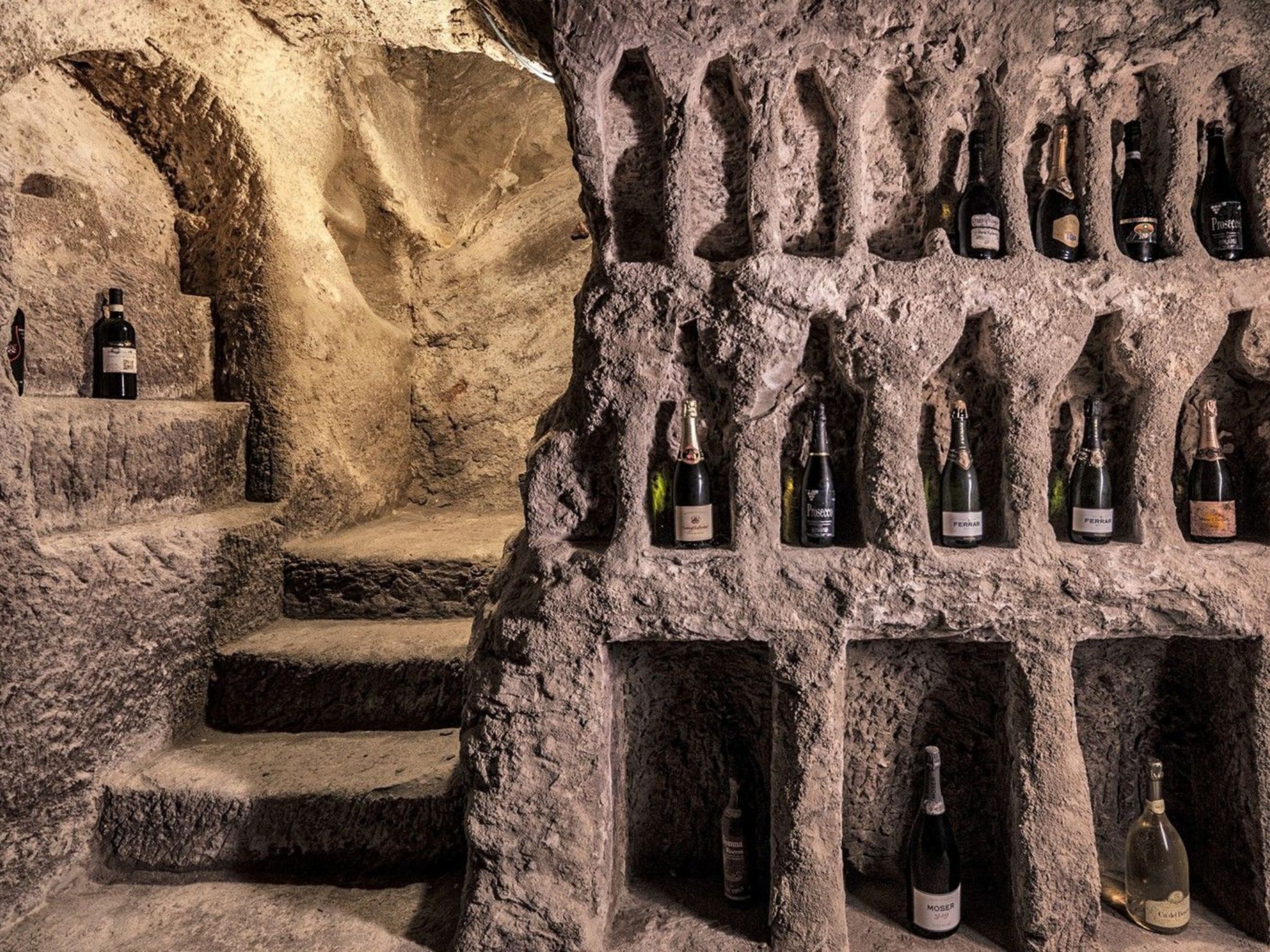 Underground Cave Visit with Food & Wine Tasting near Asti