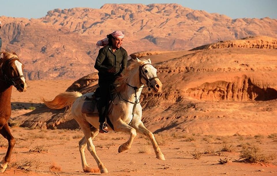 Arabian Horseback Desert and Sea