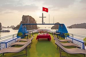 BEST Halong 1 Day Cruise 5 Star with Buffet Lunch & Sunset Party