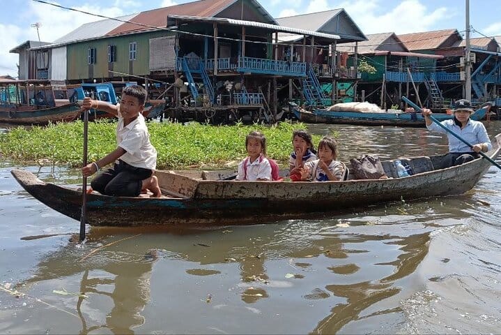From Siem Reap to Kompong Pluk Village by Tonle Sap Lake