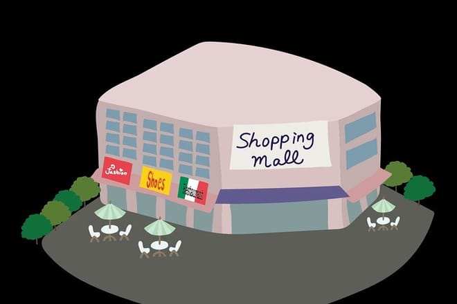 After enjoying the strawberries, you can shop at one of the largest shopping malls in Kyushu.