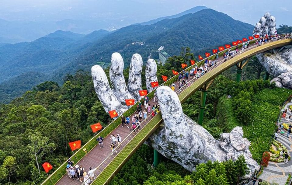 Ba Na Hills & Golden Hand Bridge 1 Day Small Group Adventure