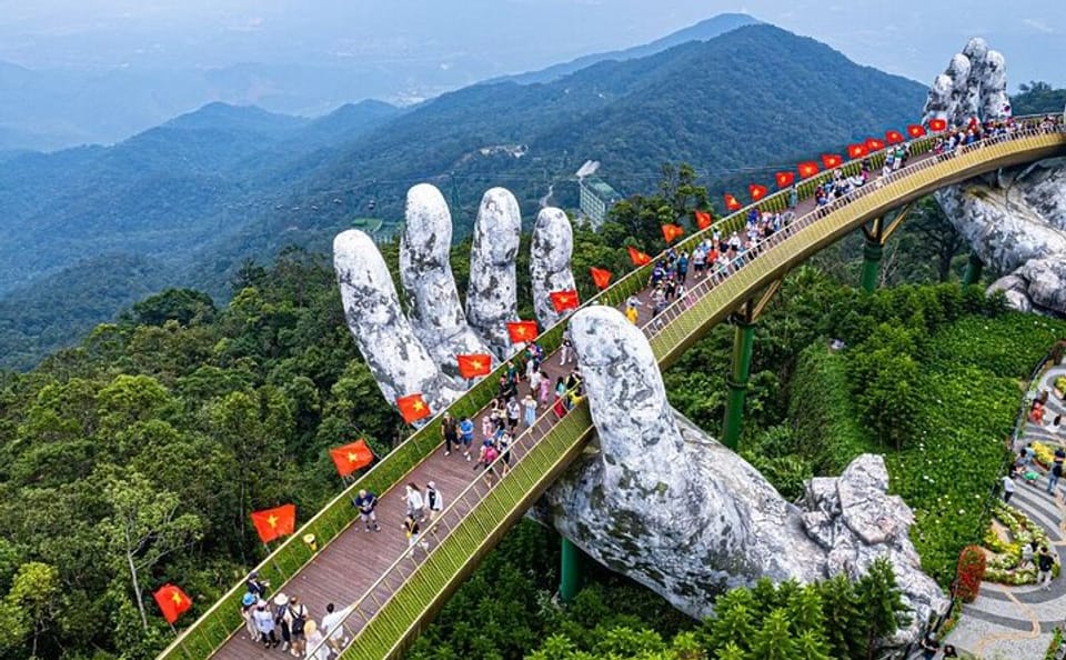 Ba Na Hills and Golden Hand Bridge Small Group Tour