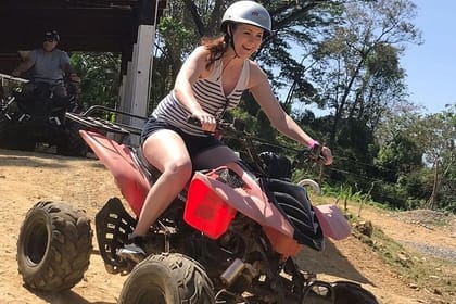 Mayan Zipline & ATV Buggy Tour with Sloths, Monkeys & Beach Club