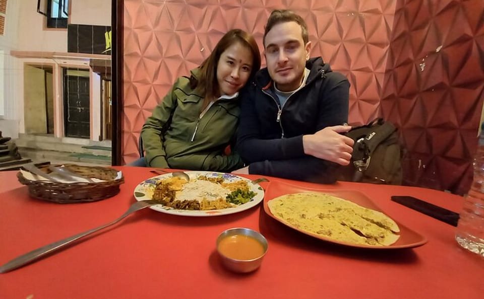 Newari Food and Evening Walking Tour in Kathmandu