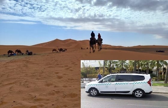 Sunset By Camels In Merzouga Desert A Trip From Errachidia