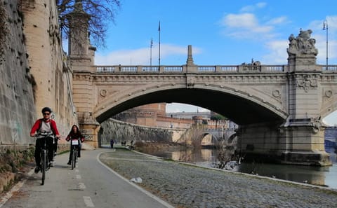 Electric Bike Rental along Lungotevere in Rome