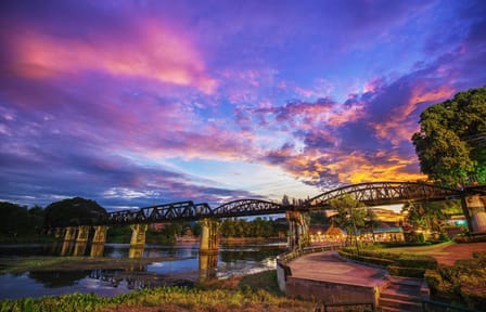 Erawan Waterfall and River Kwai Bridge Tour from Bangkok