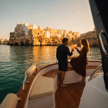 Private Boat Sunset — Polignano a Mare · Il Tramonto