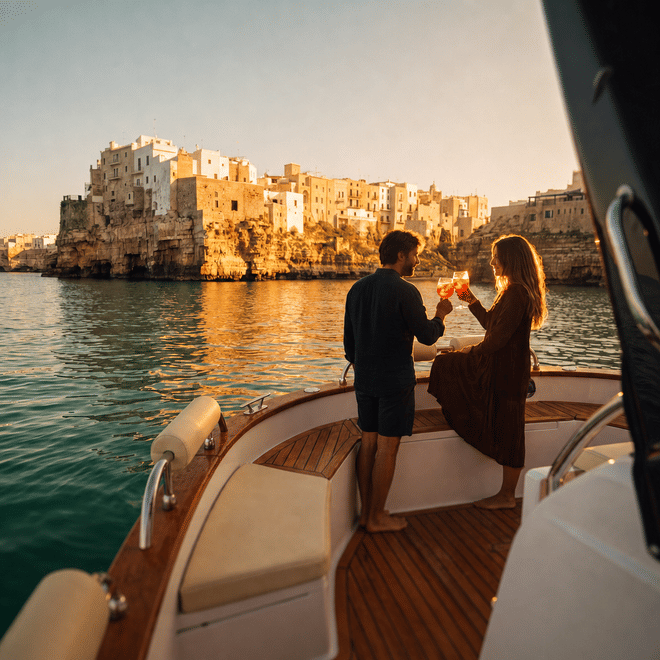 Private Boat Sunset — Polignano a Mare · Il Tramonto