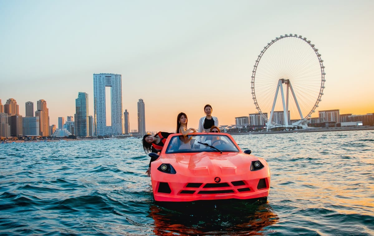Dubai Jet Car Ride with Private Transfers