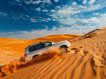 Sky Views Edge Walk and Desert Safari with BBQ in Dubai