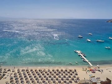 Beach Escape and Mykonos Town Exploration for Cruise Passengers