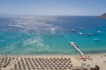 Beach Escape and Mykonos Town Exploration for Cruise Passengers