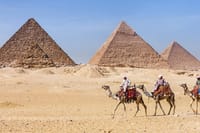 Camel ride in Giza pyramids