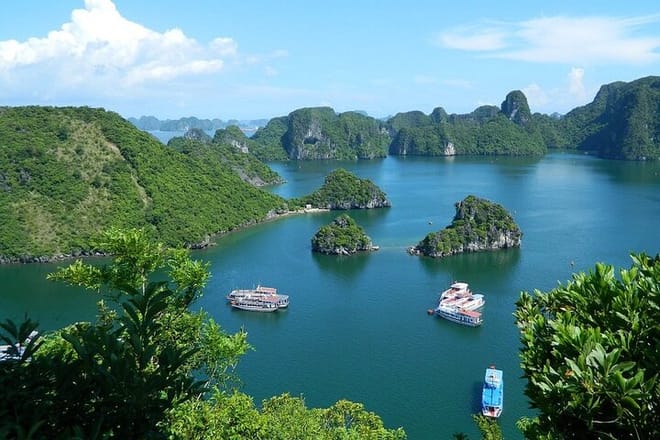 Full-Day Halong Bay Islands and Cave Tour by Transfer Expressway
