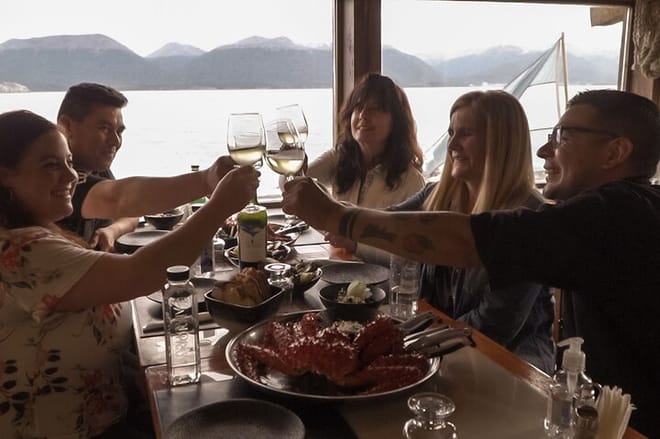 Moments with our Travelers at Lunch in Puerto Almanza