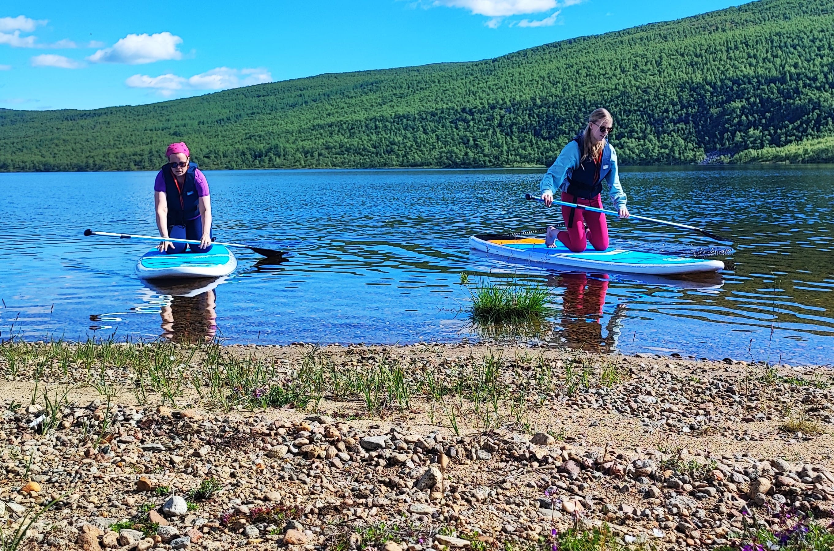 SUP boards Mantojärvi lake