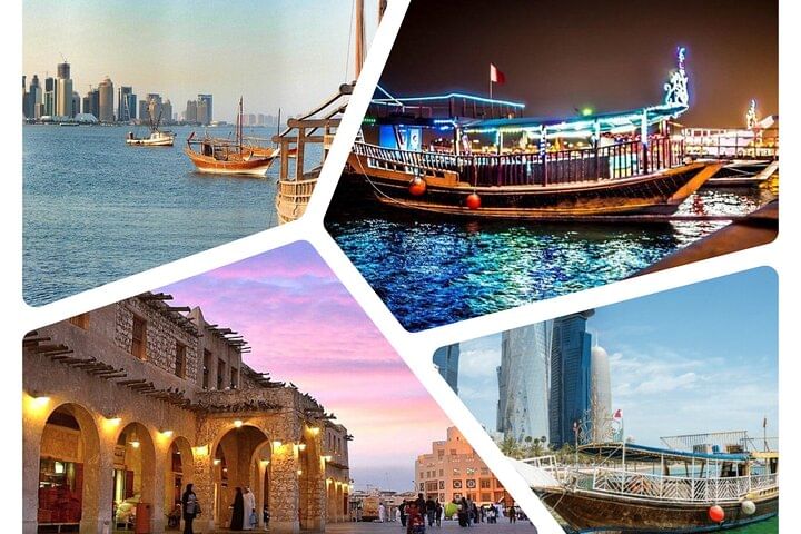 Doha from Land & Sea: City Tour & Traditional Dhow Boat Ride