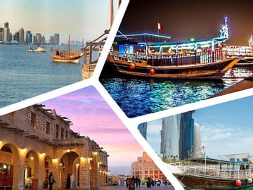 Doha City Tour and Dhow boat cruise By Falcon Tours Qatar