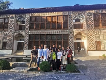 Sheki Khan Palace - UNESCO Site - Sheki Azerbaijan. group tour