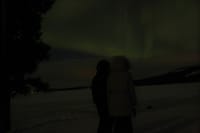 Snowshoeing Under the Auroras 7