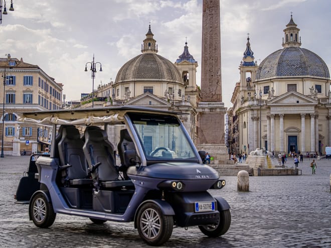 Private Golf Cart Tour + St. Peter’s Basilica Priority Entry & Tour