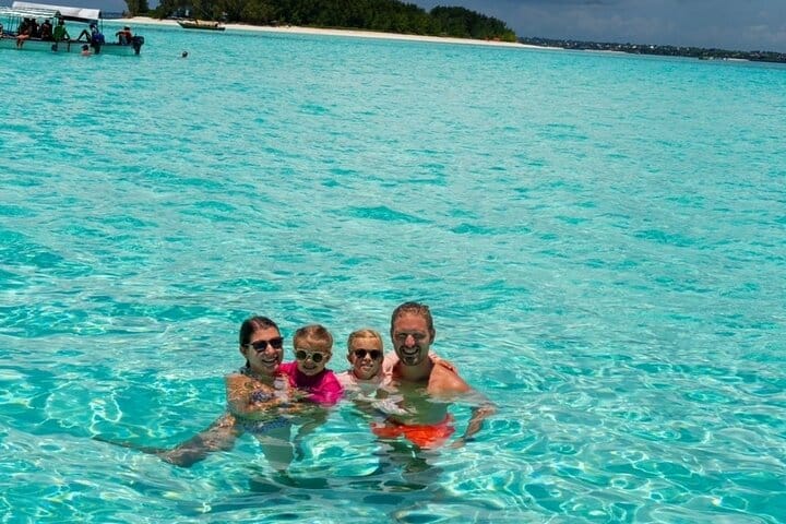 Zanzibar Salaam Cave Swimming and Feeding Sea Turtle in Kizimkazi