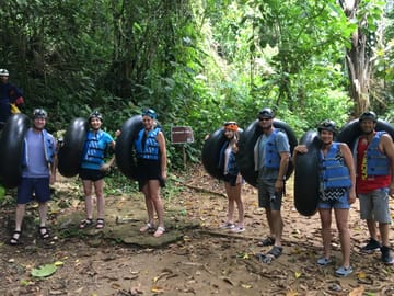 Float through ancient Belize caves