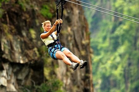 Nature’s Bliss: Relaxing Hot Springs & Thrilling Zip Line Adventure in Hue