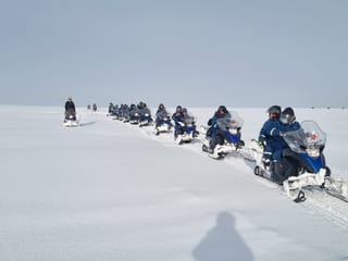Superjeep Golden Circle and Langjokull Snowmobile Tour on Glacier , photo 14