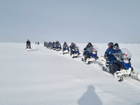 Superjeep Golden Circle and Langjokull Snowmobile Tour on Glacier , photo 14