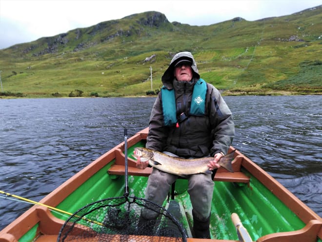 Wild brown trout fly fishing on a Connemara lough. Galway. Private guided.  photo 5