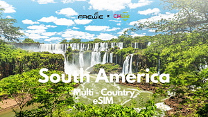 South America 8 Destinations (Brazil, Argentina, Chile, Peru, Paraguay, Uruguay, Ecuador, Colombia) Data eSIM  - Powered by CMLink