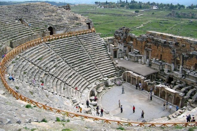 Marvel at the ancient amphitheater of Hierapolis