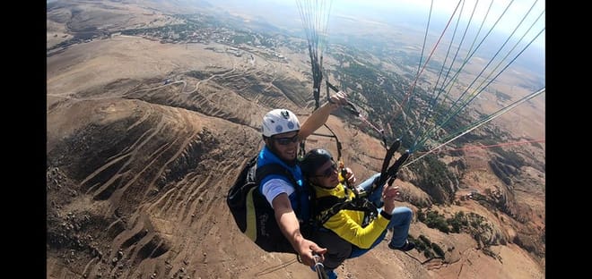 Paragliding at Kik Plateau