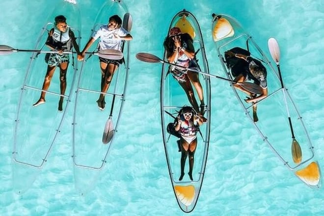 Transparent Kayak Adventure and Drone Experience in Zanzibar photo 6