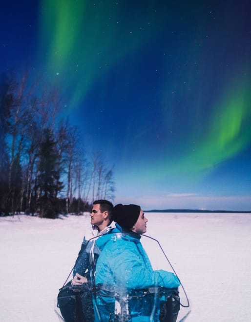 Searching Aurora with Snowmobile 7