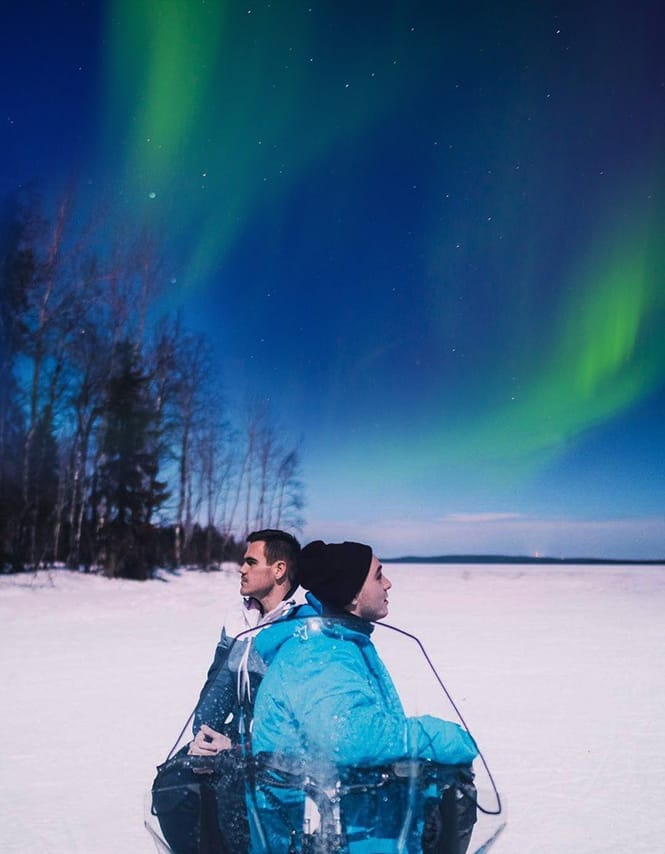 Searching Aurora with Snowmobile 7