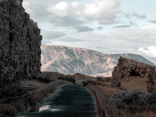 Almannagjá rift in Thingvellir National Park