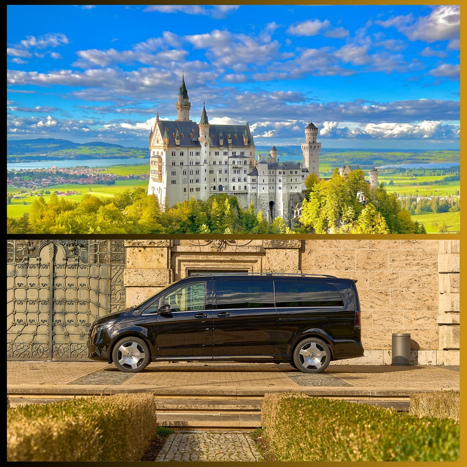 Neuschwanstein Castle tour half day personal driver from munich van 6 pax