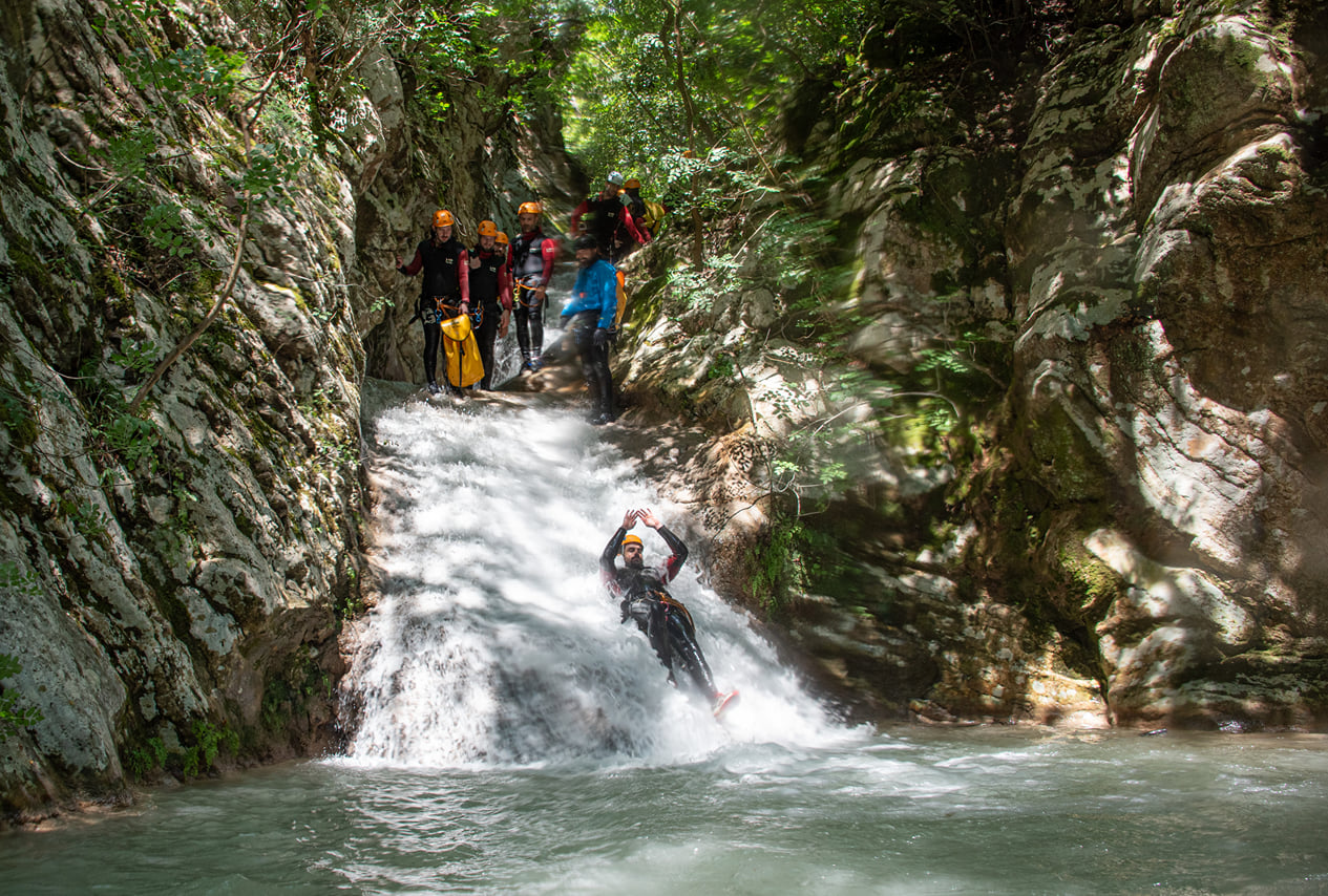 Canyoning Neda Waterfalls 7
