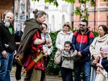 Nero preparing to start The Original Roman Walk