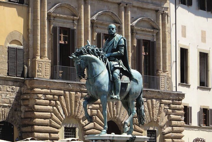Statue of Cosimo I on horseback in Piazza Signoria