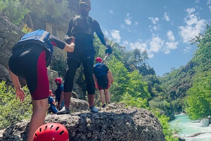 Canyoning Rafting Zipline Adventure Tour from Alanya