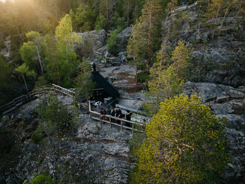 Caves, Cliffs & Canoe Adventure at Kätkävaara