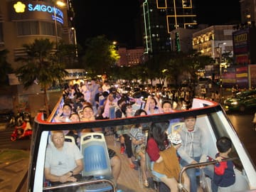 Midnight Double-Decker Bus Tour of Ho Chi Minh City